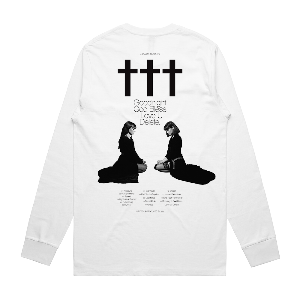 ††† Crosses Rosary White Long Sleeve