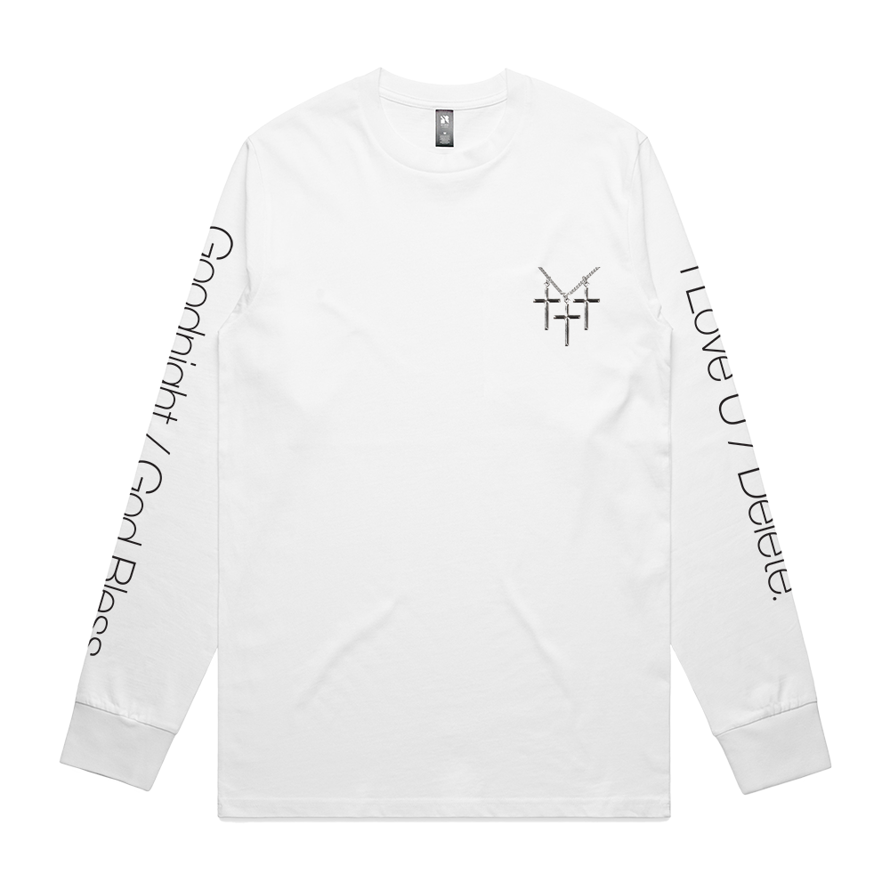 ††† Crosses Rosary White Long Sleeve