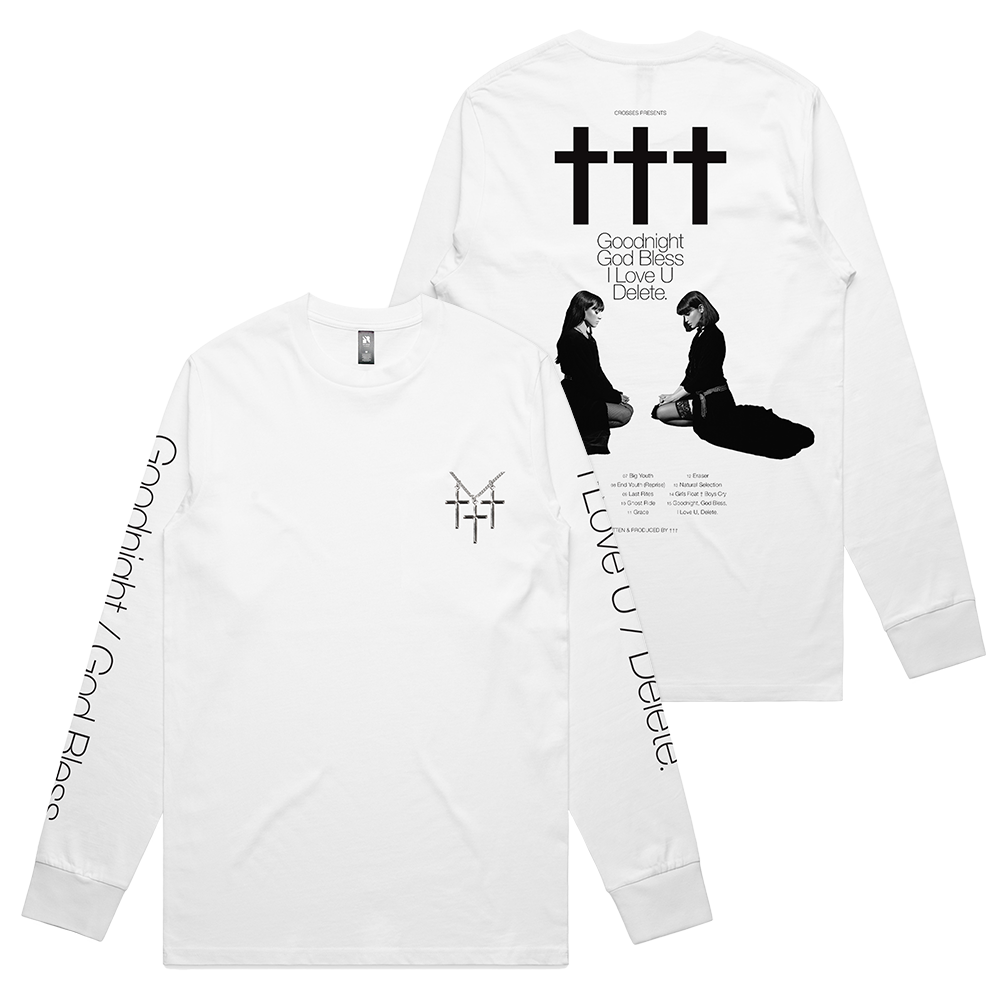 ††† Crosses Rosary White Long Sleeve