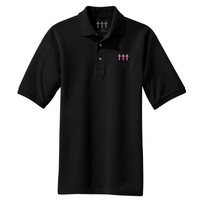 SOLD OUT ††† Embroidered Polo Black