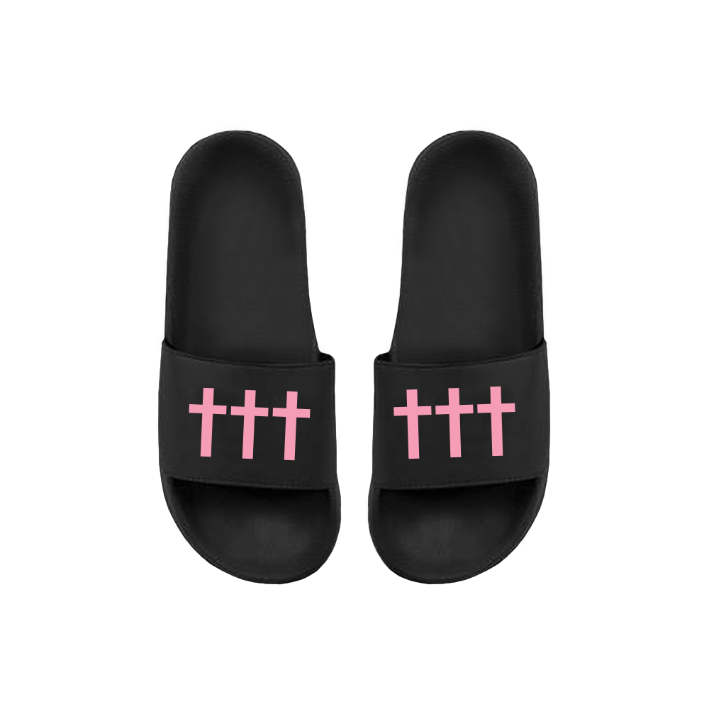 SOLD OUT ††† Pink Crosses Slides