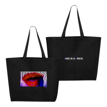 ††† Crosses This Is A Trick Black Tote Bag